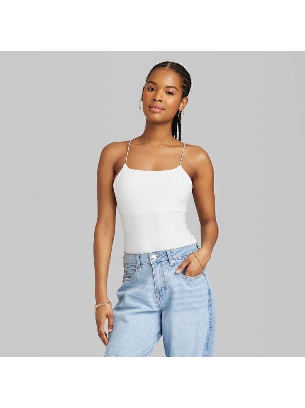 Wild Fable Spaghetti Strap Bodysuit Large NWT